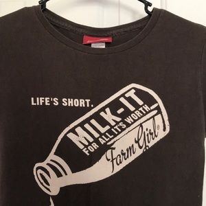 Juniors Medium Farm Girl shirt